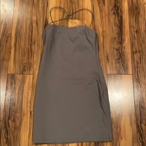 Strappy Army Green Mini Dress